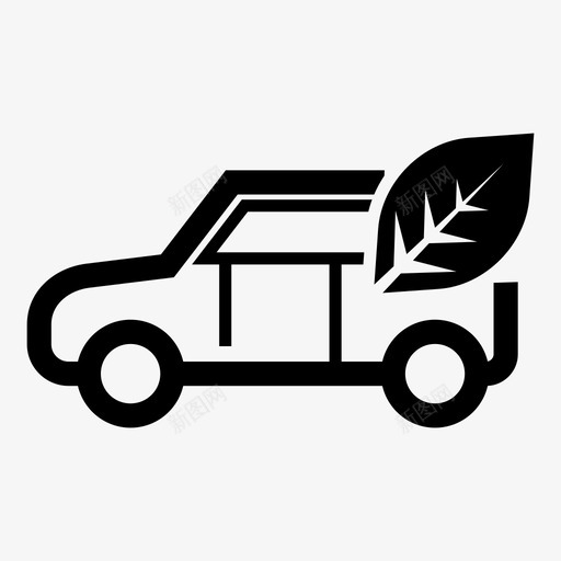 生态进化汽车充电器图标svg_新图网 https://ixintu.com 充电器 汽车 环境 生态进化 电动车