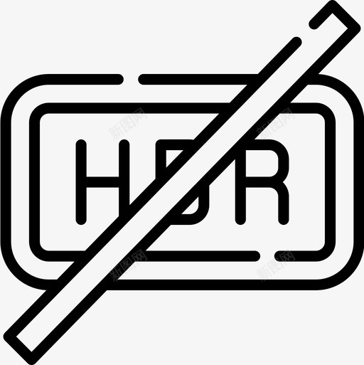 Hdr摄像头接口24线性图标svg_新图网 https://ixintu.com Hdr 接口 摄像头 线性