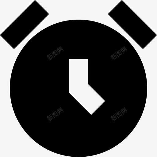 闹钟179办公室填充图标svg_新图网 https://ixintu.com 办公室 填充 闹钟