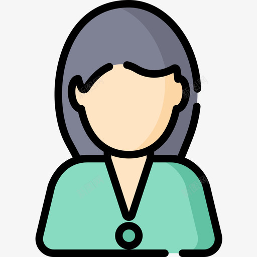 女人阿凡达68线性颜色图标svg_新图网 https://ixintu.com 女人 线性 阿凡 颜色