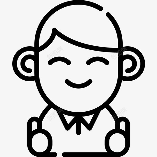 竖起大拇指动力23直线型图标svg_新图网 https://ixintu.com 动力23 直线型 竖起大拇指