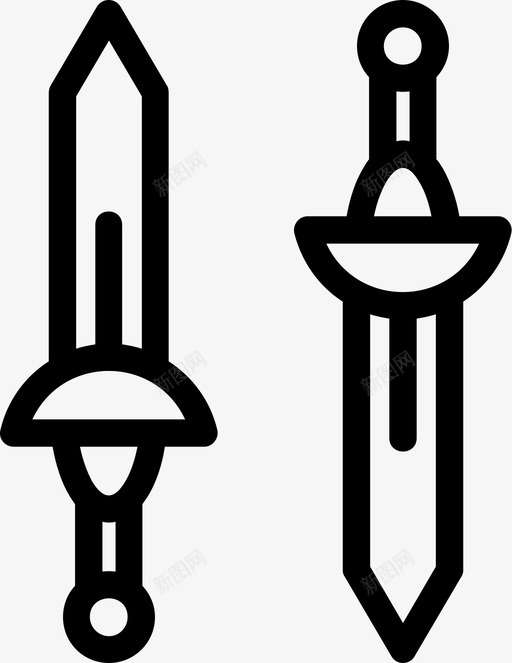 刀片剑图标svg_新图网 https://ixintu.com 刀 剑 武器 片