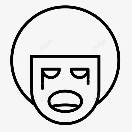 哭男孩表情符号图标svg_新图网 https://ixintu.com 哭 头 男孩 男孩表情1行 脸 表情符号