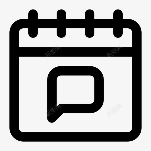 消息日期议程计划图标svg_新图网 https://ixintu.com 日期 时间表 消息 计划 议程