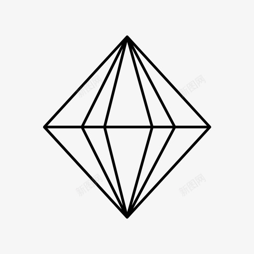 钻石3d巴塞罗那图标svg_新图网 https://ixintu.com 3d 几何 巴塞罗那 形状 钻石