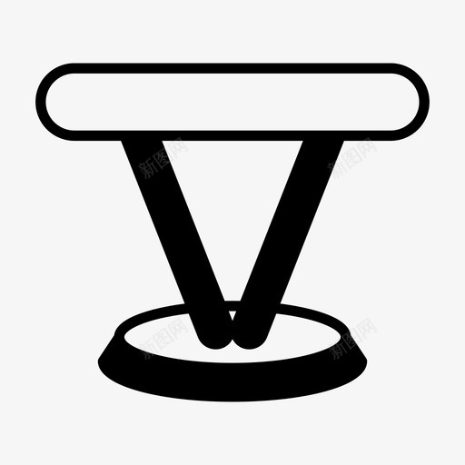 桌子装饰家具图标svg_新图网 https://ixintu.com 半桌 室内 家具 桌子 装饰