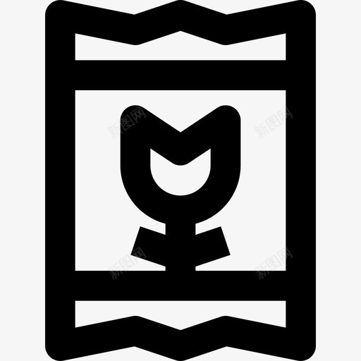 种子春66线形图标svg_新图网 https://ixintu.com 种子 线形