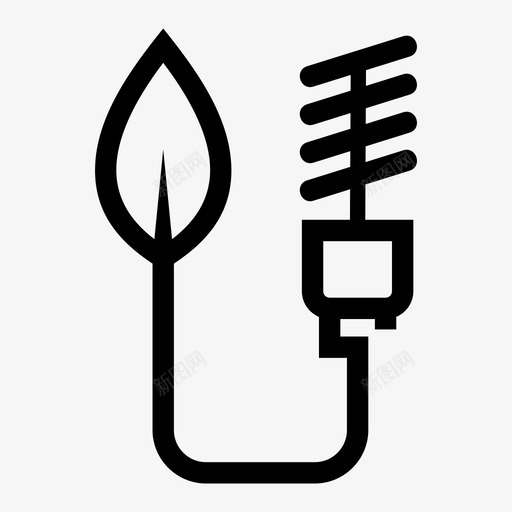绿色电力生态电力图标svg_新图网 https://ixintu.com 环境 生态 电力 绿色电力 能源