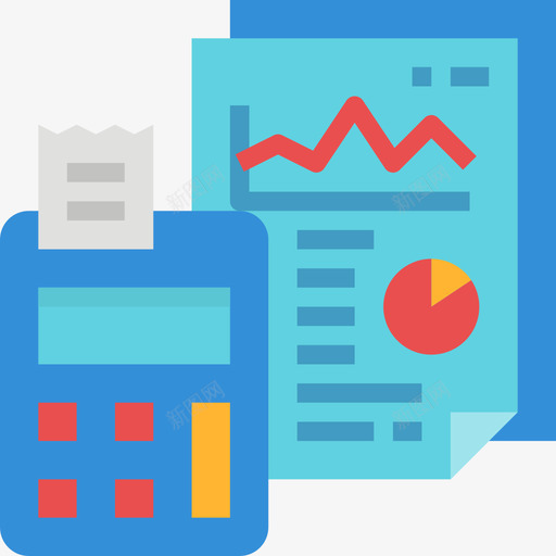 会计fintech7扁平图标svg_新图网 https://ixintu.com fintech 会计 扁平