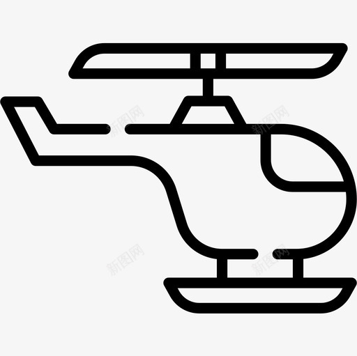 直升机儿童玩具21直线型图标svg_新图网 https://ixintu.com 儿童玩具21 直升机 直线型