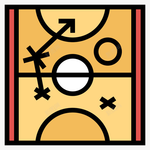 战略篮球17线颜色图标svg_新图网 https://ixintu.com 战略 篮球17 线颜色
