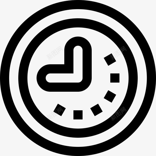时间业务400直线图标svg_新图网 https://ixintu.com 业务 时间 直线