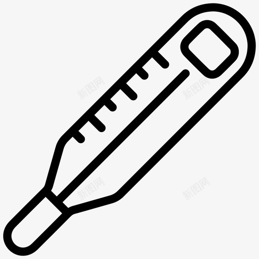 温度计度数发烧图标svg_新图网 https://ixintu.com 医疗 医院2 发烧 度数 温度 温度计