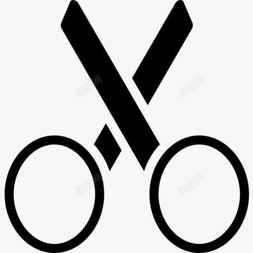 剪刀文具57填充图标svg_新图网 https://ixintu.com 剪刀 填充 文具57