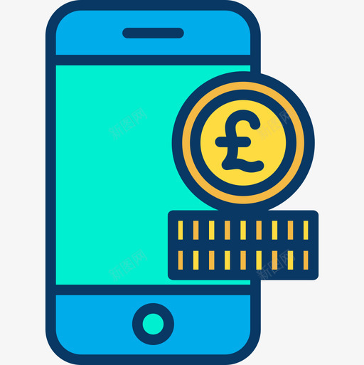 Poundstartup65线性颜色图标svg_新图网 https://ixintu.com Pound startup 线性 颜色