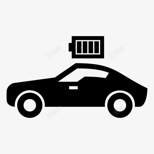 生态进化汽车充电器图标svg_新图网 https://ixintu.com 充电器 汽车 环境 生态 电动车 进化