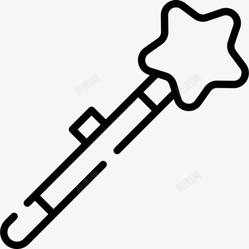 魔杖儿童玩具21直线型图标svg_新图网 https://ixintu.com 儿童玩具 直线 线型 魔杖