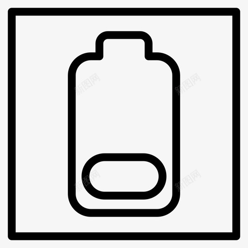 电池电量低电池指示灯电池电量图标svg_新图网 https://ixintu.com 功率 指示灯 电池 电量