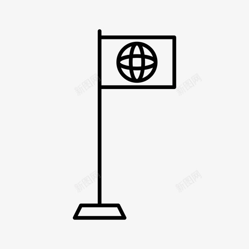旗帜世界混合图标svg_新图网 https://ixintu.com 世界 旗帜 混合