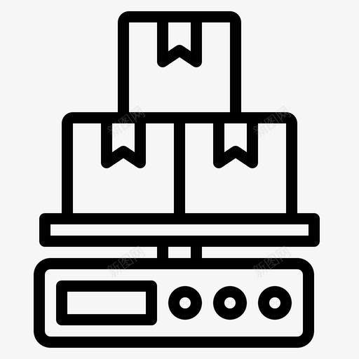 重量交付145线性图标svg_新图网 https://ixintu.com 交付 线性 重量