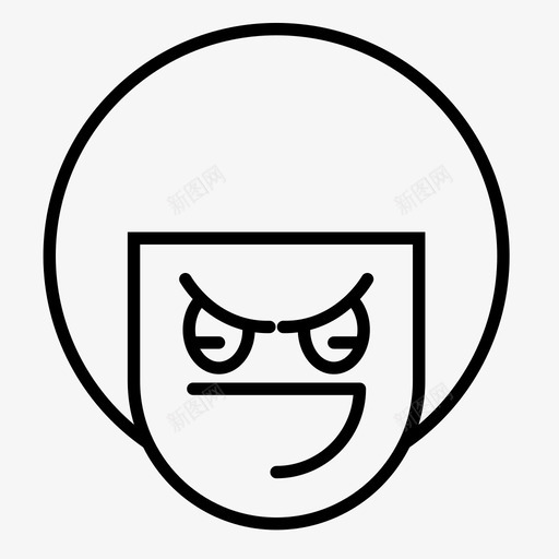 男孩愤怒表情符号图标svg_新图网 https://ixintu.com 1行 愤怒 男孩 笑脸 符号 表情