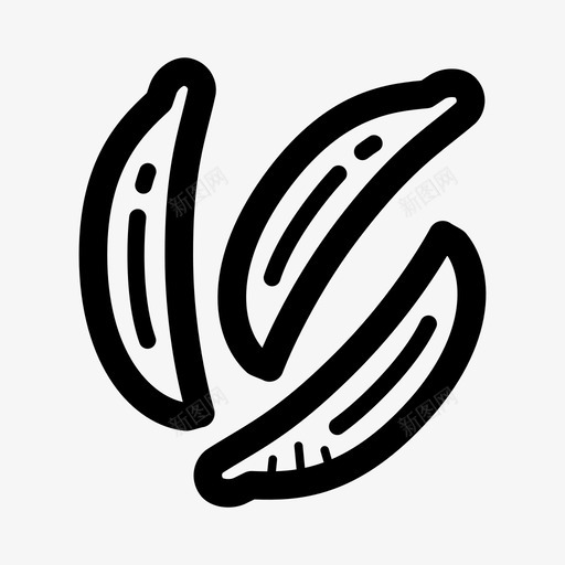 孜然食物药草图标svg_新图网 https://ixintu.com 孜然 药草 配料 食物 香料