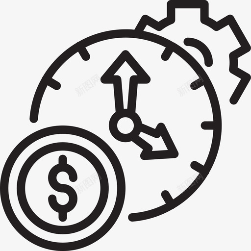时间管理fintech15线性图标svg_新图网 https://ixintu.com fintech15 时间管理 线性