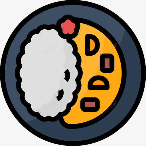 咖喱日本49原色图标svg_新图网 https://ixintu.com 原色 咖喱 日本49