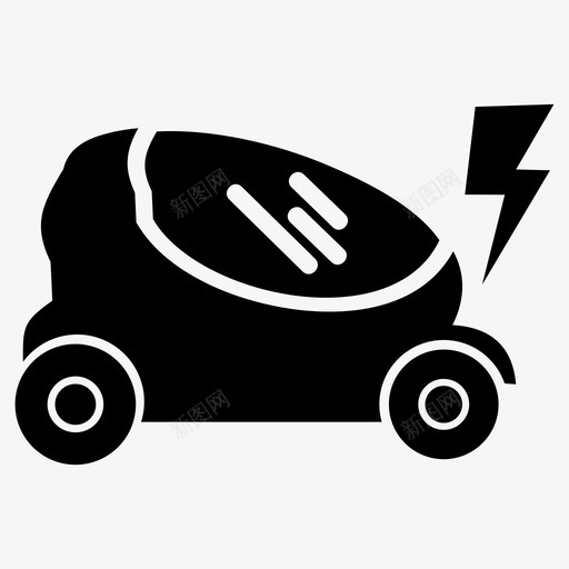 电动车汽车技术图标svg_新图网 https://ixintu.com 交通 技术 汽车 电动车