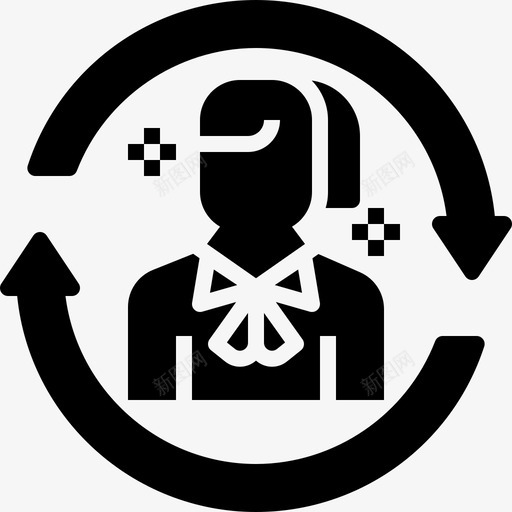 圈客户员工图标svg_新图网 https://ixintu.com 人力资源 员工 圈 客户 招聘 猎头