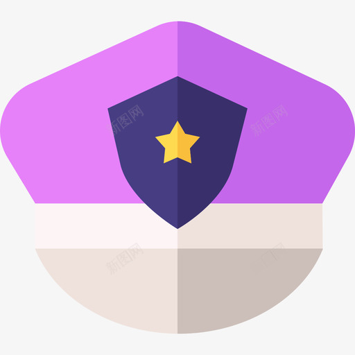 警察帽犯罪调查44号平的图标svg_新图网 https://ixintu.com 平的 犯罪调查44号 警察帽