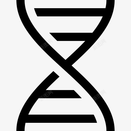 Dna物体18线状图标svg_新图网 https://ixintu.com Dna 物体 线状