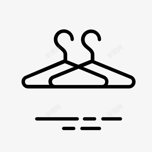 衣架衣服橱柜图标svg_新图网 https://ixintu.com 圆形 套装 橱柜 船运 衣服 衣架 衣柜