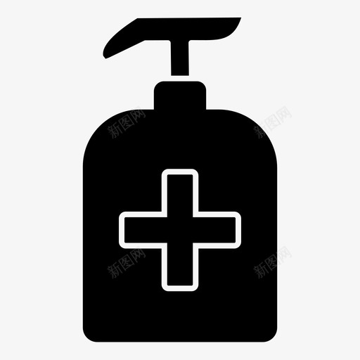 手健康液体肥皂图标svg_新图网 https://ixintu.com 健康 医疗 固体 字形 洗涤 液体 肥皂