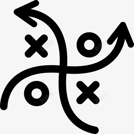 战略规划图标业务营销svg_新图网 https://ixintu.com 业务 图标 战略规划 策略 营销