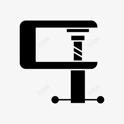 夹具diy修理图标svg_新图网 https://ixintu.com diy 修理 夹具 字形图标 工具