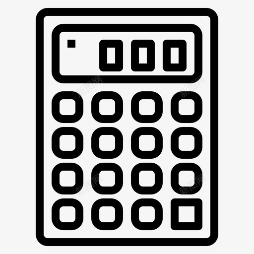 科学计算器工具1线性图标svg_新图网 https://ixintu.com 工具 科学 线性 计算器
