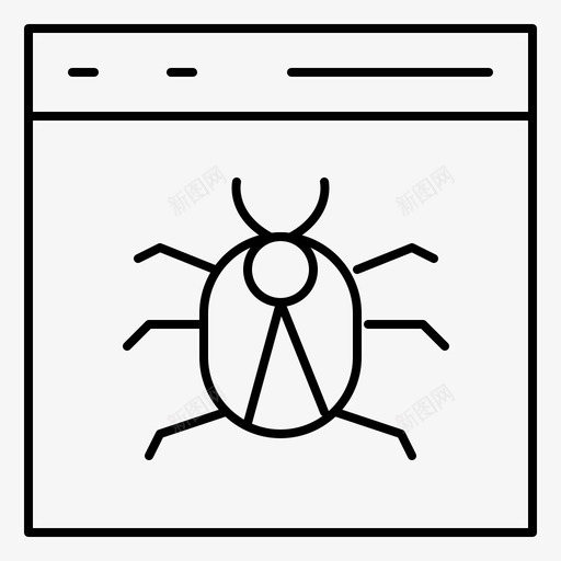 应用程序浏览器错误图标svg_新图网 https://ixintu.com 应用程序 开发 浏览器 编程和编码 错误