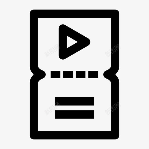 电影票电影娱乐图标svg_新图网 https://ixintu.com 剧院 娱乐 录像 电影 电影票