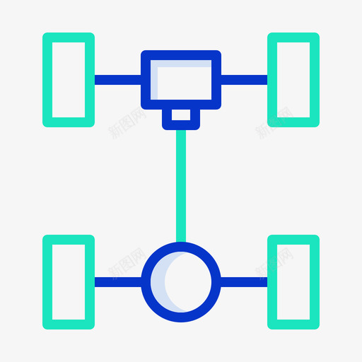 车轴车辆维修36轮廓颜色图标svg_新图网 https://ixintu.com 维修 车轴 车辆 轮廓 颜色