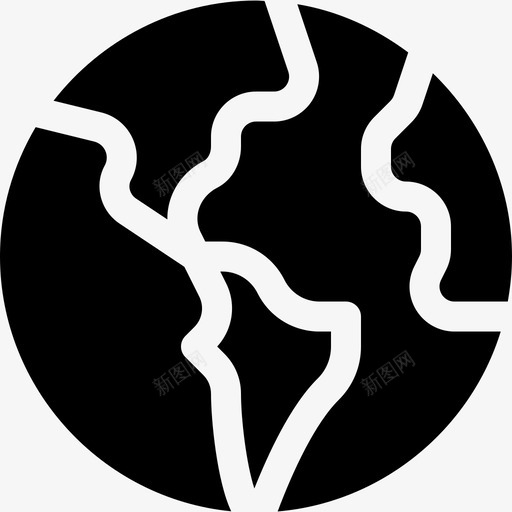 地球仪地理39填充图标svg_新图网 https://ixintu.com 地球仪 地理 填充
