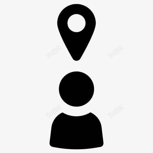 你在这里地理定位gps图标svg_新图网 https://ixintu.com gps 位置 你在 你的 在这里 地理 定位