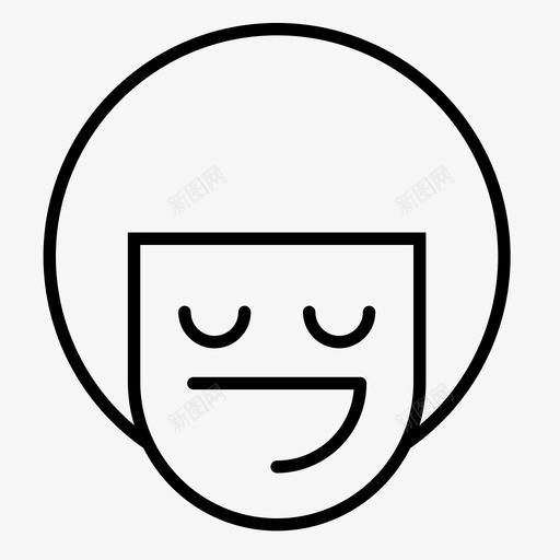 男孩表情符号睡眠图标svg_新图网 https://ixintu.com 1行 微笑 男孩 睡眠 符号 表情