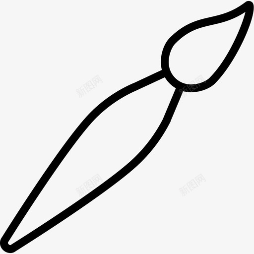 毛笔艺术色彩图标svg_新图网 https://ixintu.com 母性轮廓 毛笔 绘画 色彩 艺术