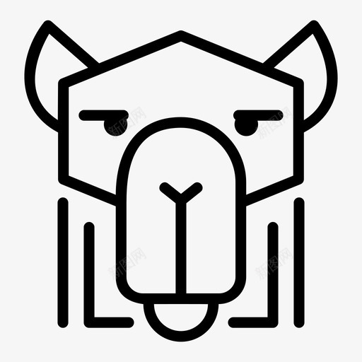 骆驼动物埃及图标svg_新图网 https://ixintu.com 动物 哺乳动物 埃及 野生动物 骆驼