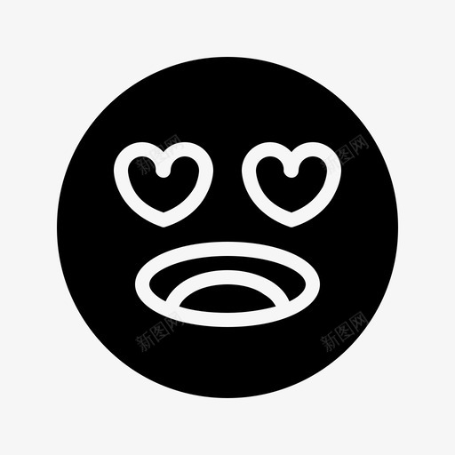 诱惑表情迷恋图标svg_新图网 https://ixintu.com 符号 表情 诱惑 迷恋