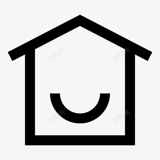 家庭菜单手机图标svg_新图网 https://ixintu.com 家庭 手机 用户 菜单