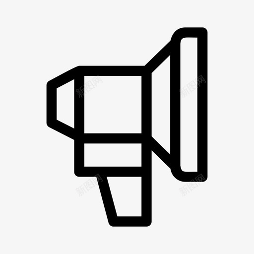 播音员广播员扩音器图标svg_新图网 https://ixintu.com 升职 喊叫 广播员 扩音器 播音员