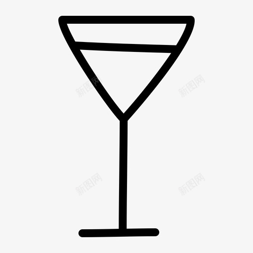 马提尼杯拉丝葡萄酒图标svg_新图网 https://ixintu.com 拉丝 拉稀 派对 葡萄酒 马提尼