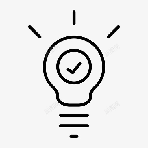 思考接受灯泡图标svg_新图网 https://ixintu.com 好吧 思考 想法 接受 灯泡 稀疏 随机